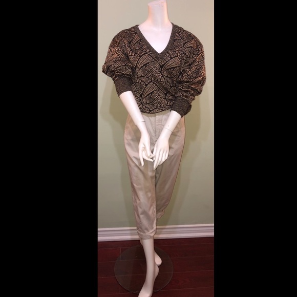 Vintage Gold and black sweater